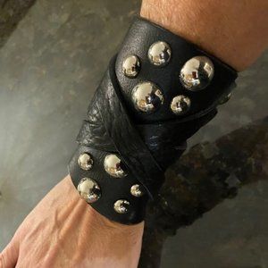 Leather Studded Cuff